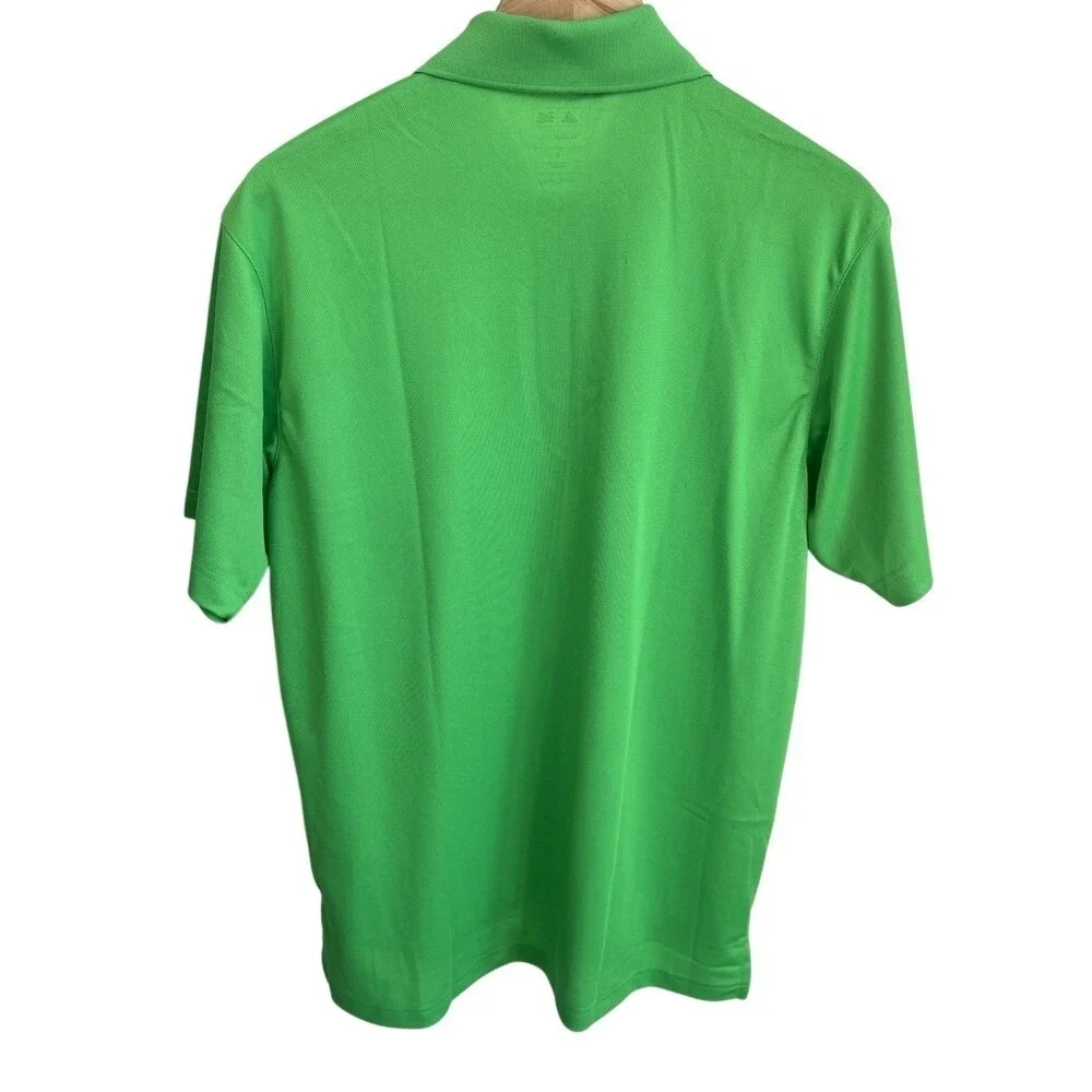 ADIDAS Golf Climalite dri-fit Polo Sport Shirts Men's Sz Small Bright Green NWT